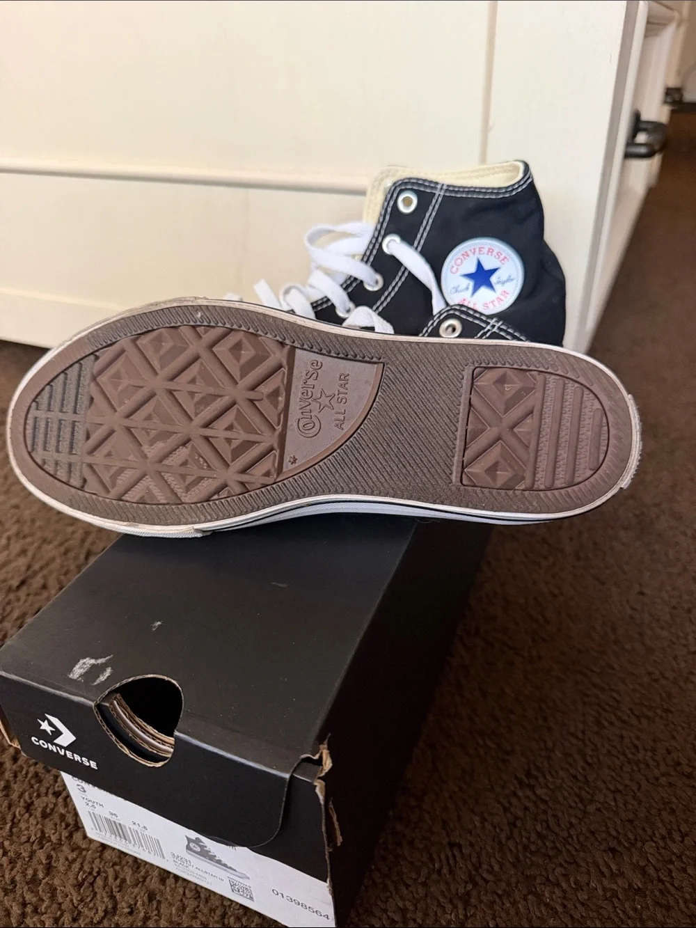 Converse Black & White Kids High Top Sneakers